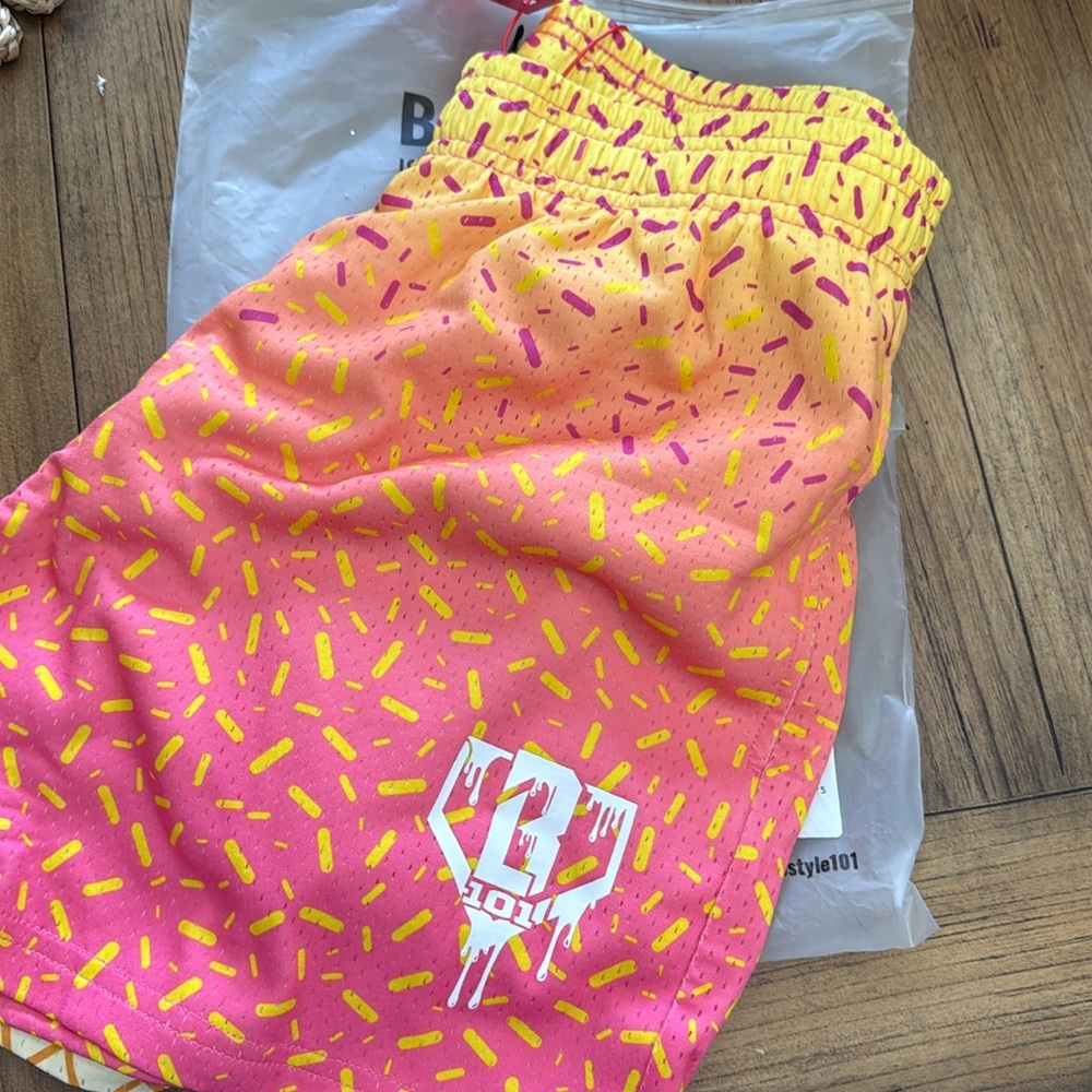 Baseball Lifestyle 101 Strawberry Banana Ice Cream Shorts